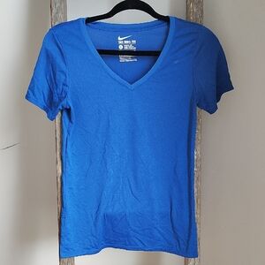 Nike Women's Royal Blue V-Neck Tee